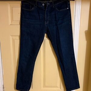 Boohoo Men's Deep Indigo Straight Jeans